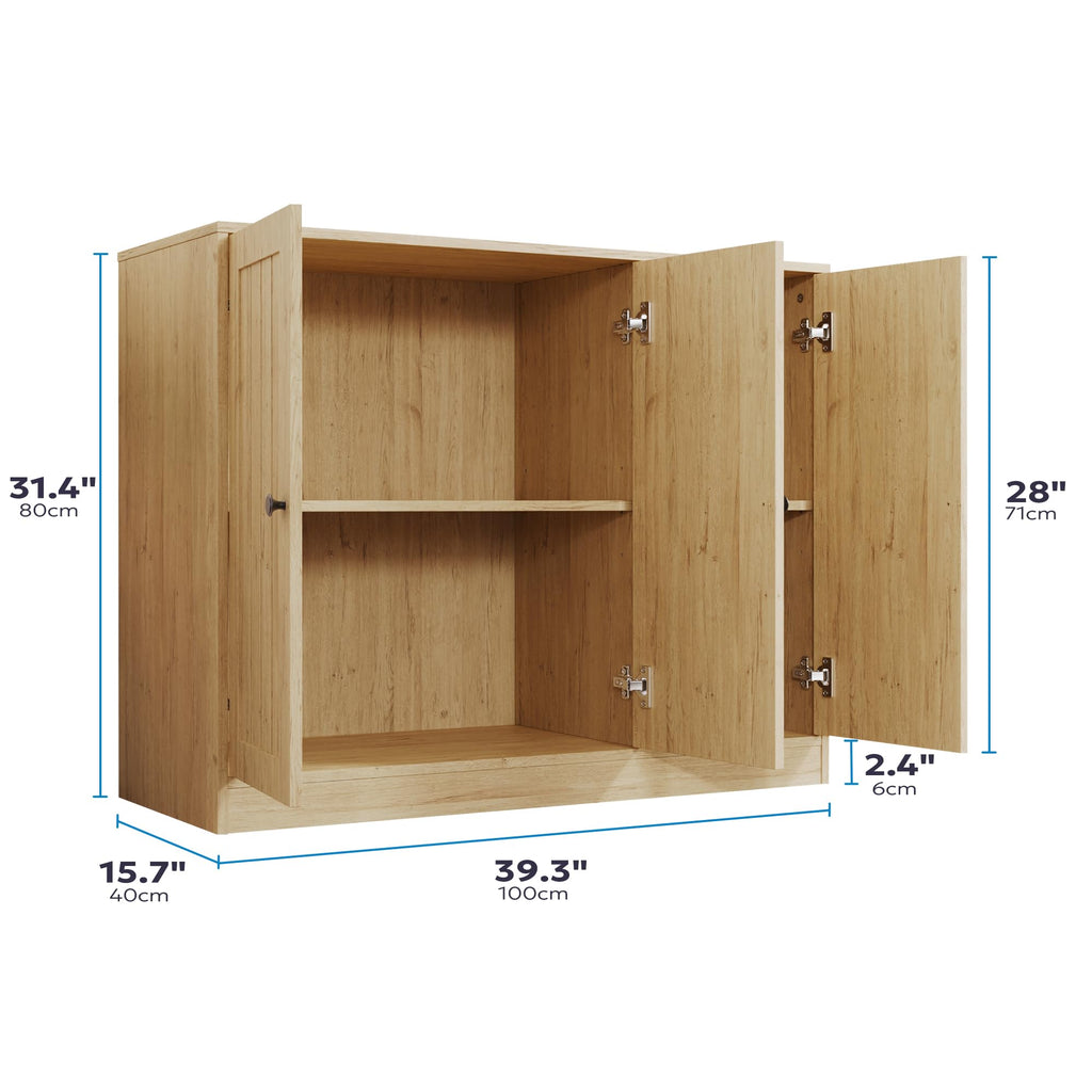 Buffet Cabinet with 3 Doors and Adjustable Shelf D760025
