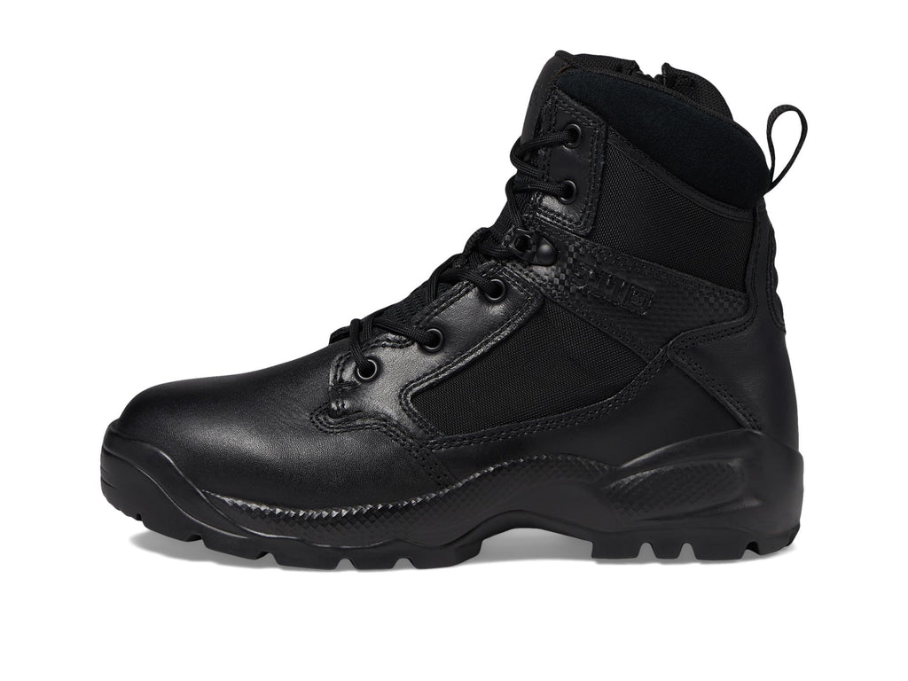 Black 6-Inch Side-Zip Work Boots Y33033