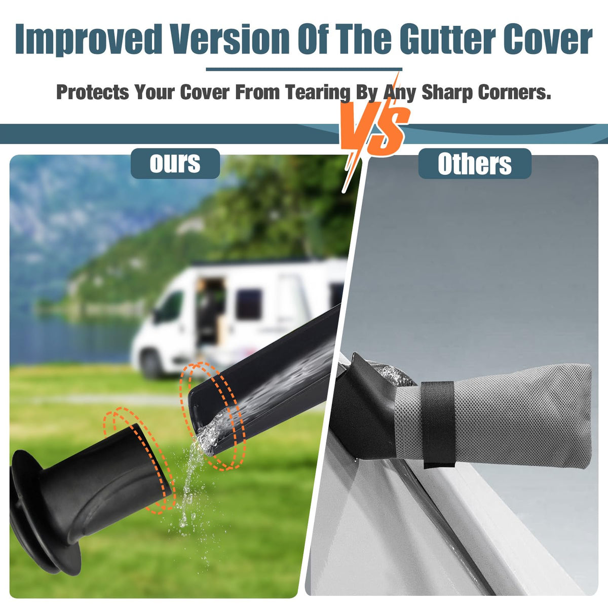 7-Layer Anti-Tear Truck Camper Cover with Gutter Cover R289487