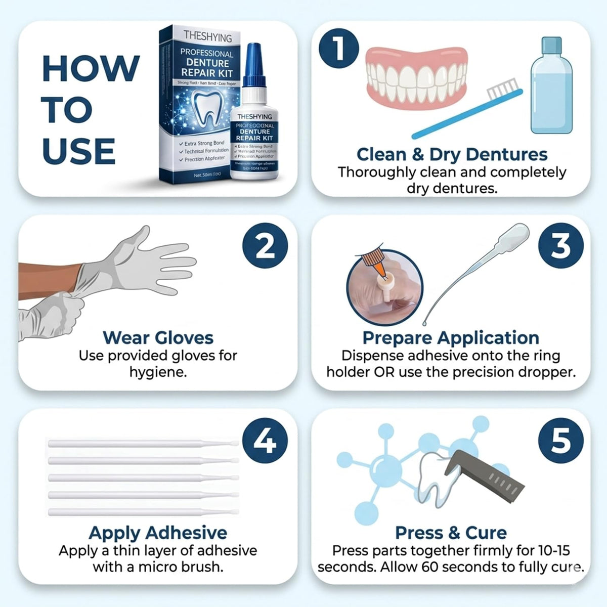 Professional Grade Dental Glue 1oz T823568