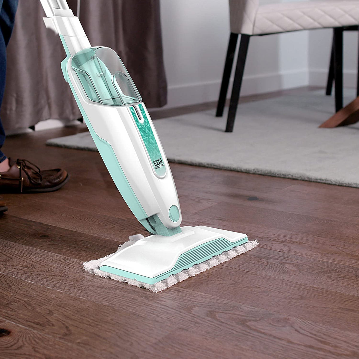 Steam Mop Hard Floor Cleaner with Removable Water Tank T378828
