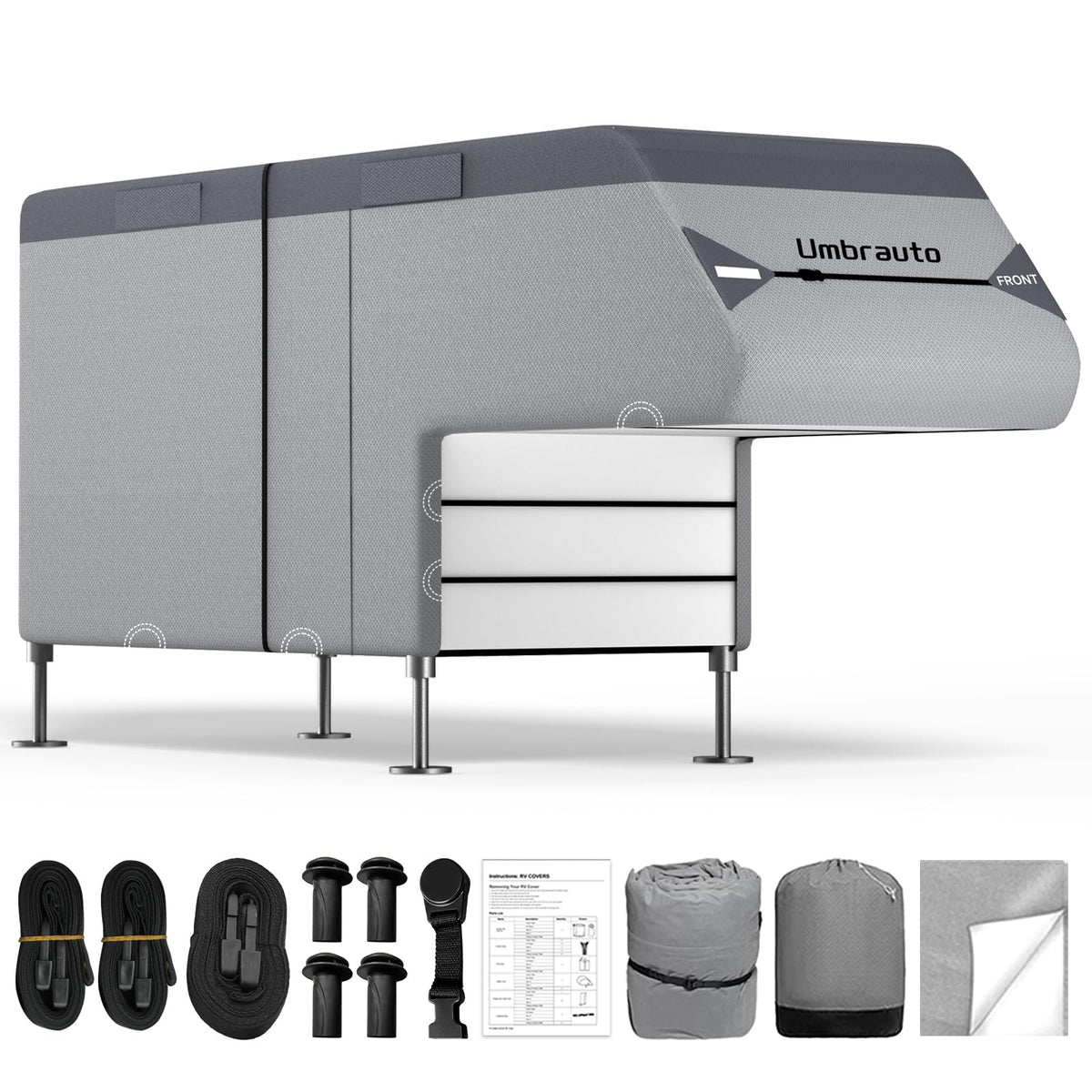 7-Layer Anti-Tear Truck Camper Cover with Gutter Cover R289487