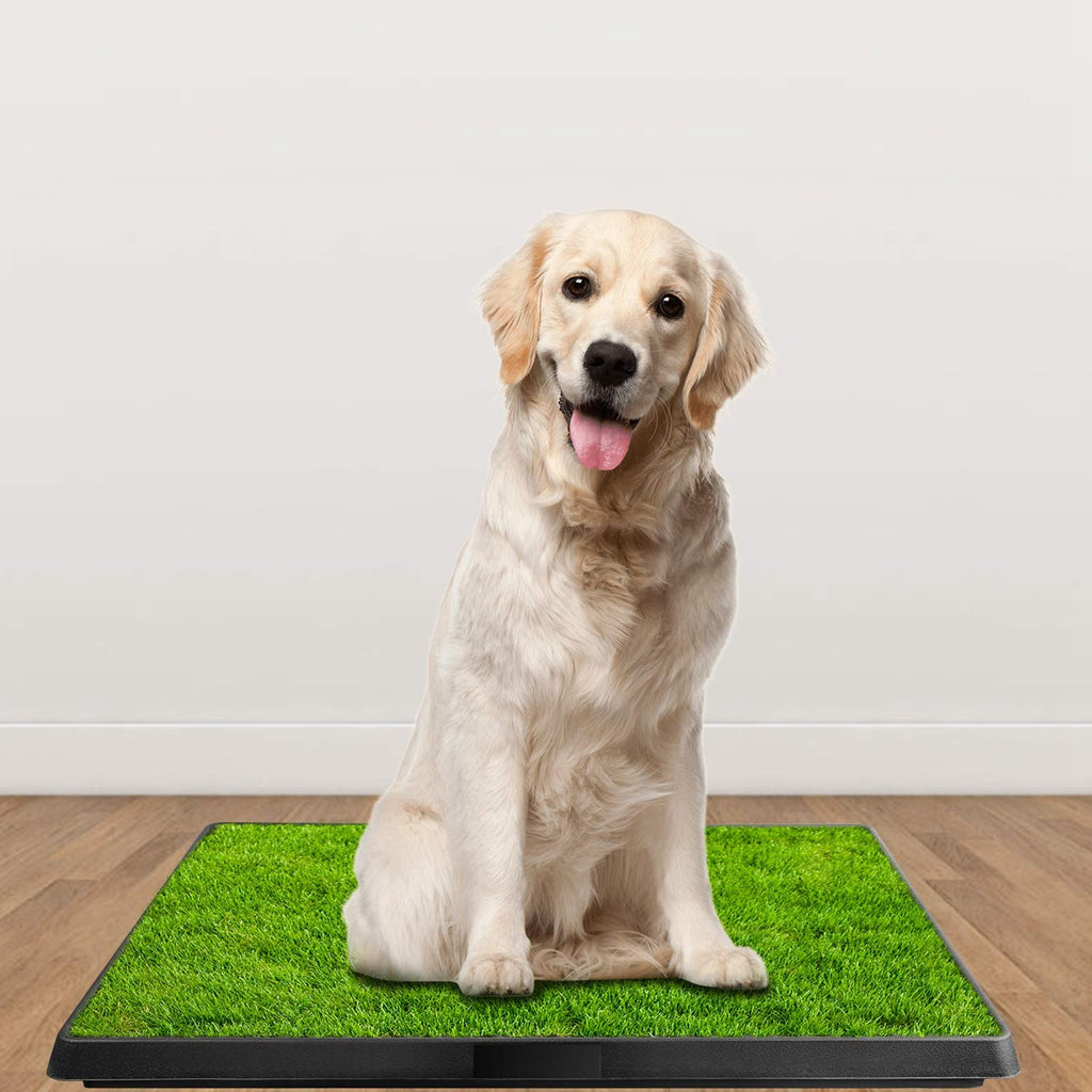 Artificial Grass Dog Potty Mat with Removable Waste Tray Z981217