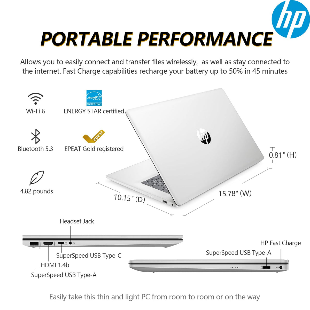 17.3 Inch Touch Screen Laptop, AMD Ryzen 5, 16GB RAM 1TB SSD Q9612