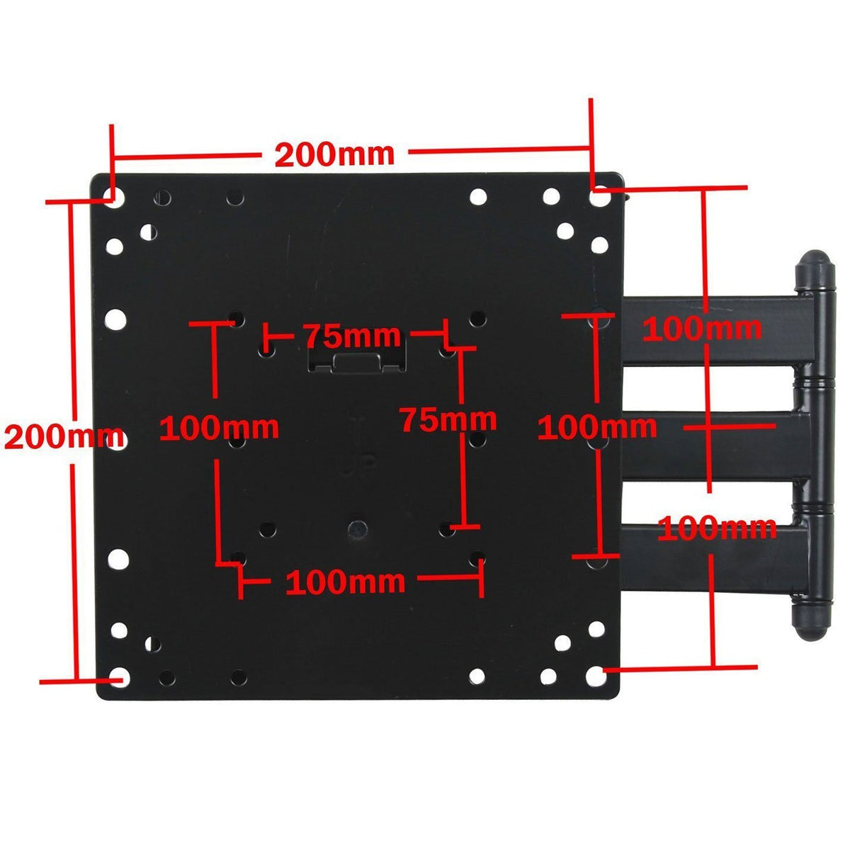 Single Stud Swing Arm TV Wall Mount E341352