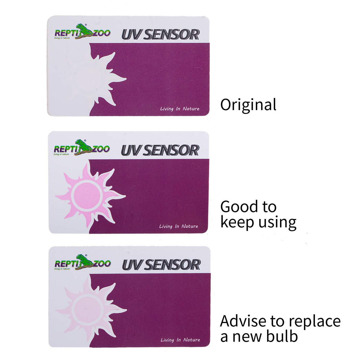 UVB Tester Reptile Lamp UV Sensor Set of 2 U906562