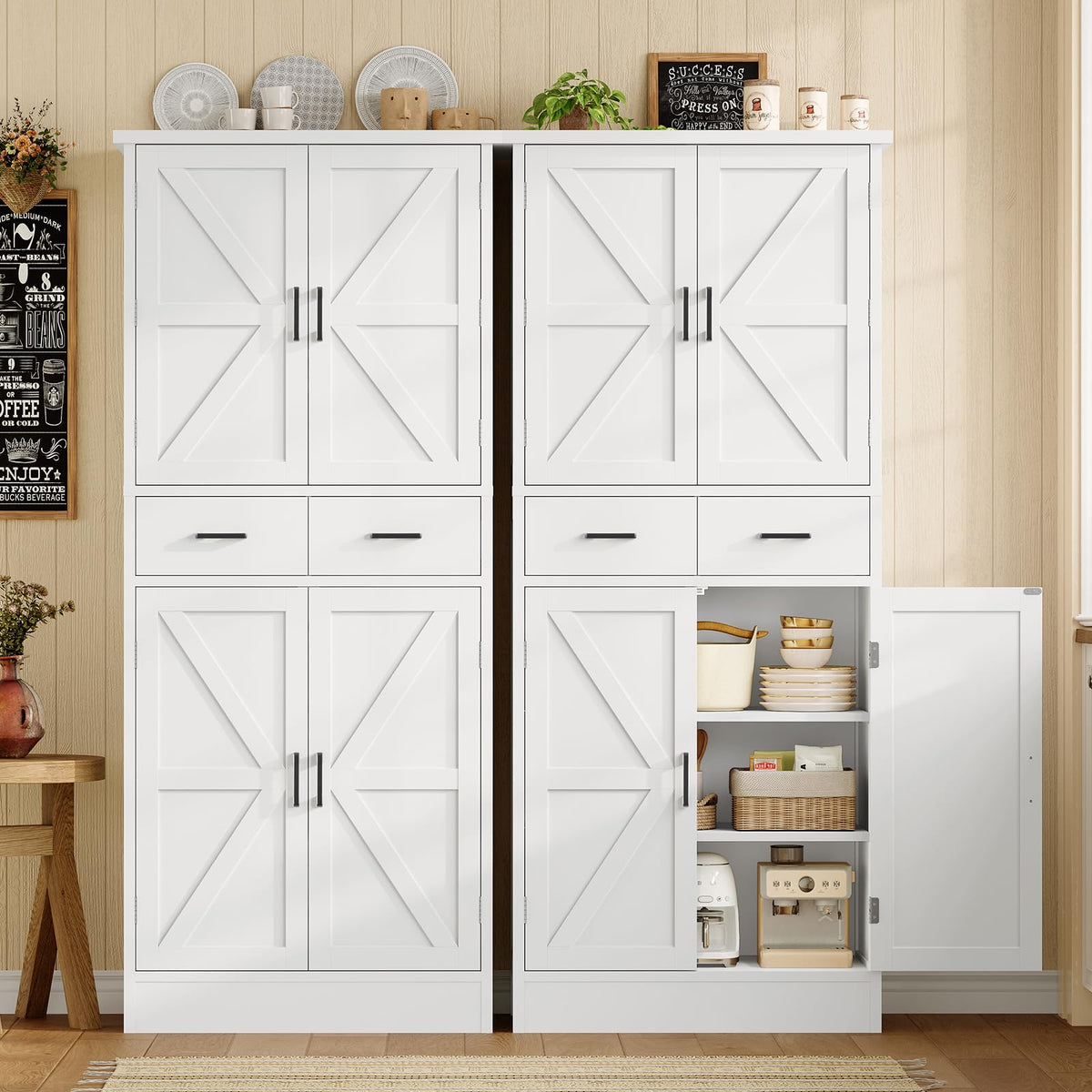 Pantry Cabinet with Barn Doors Z98471