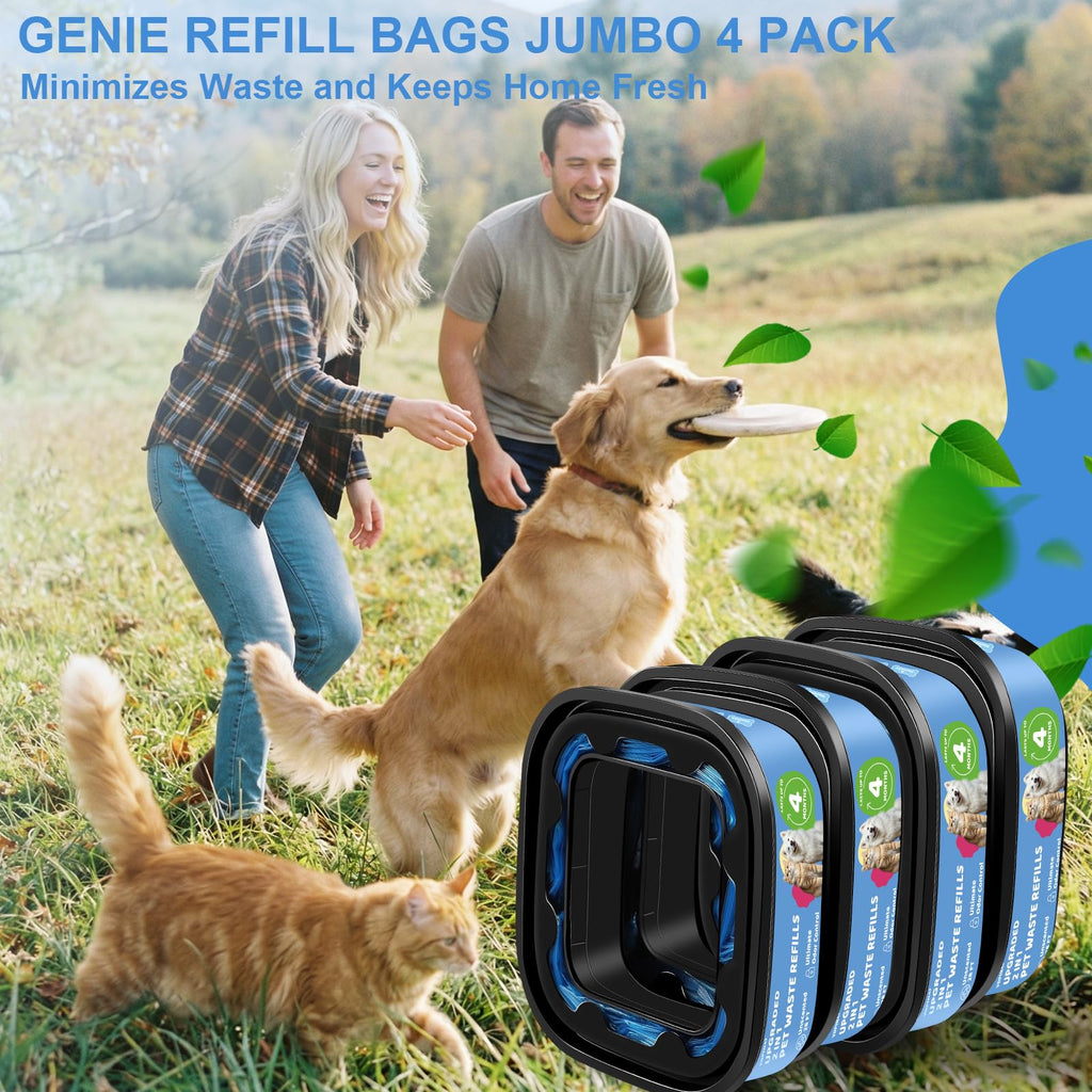 Dog Cat Poop Litter Bags 4 Pack Refill Bags K992