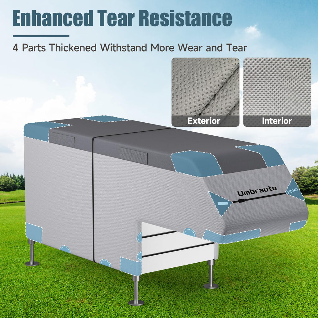 7-Layer Anti-Tear Truck Camper Cover with Gutter Cover R289487