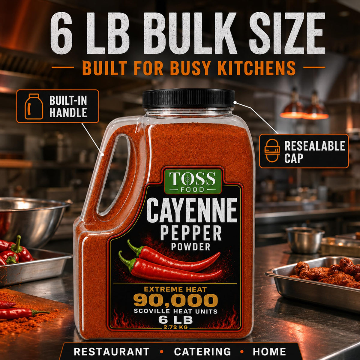 Cayenne Pepper Powder 90,000 Heat Units 6 LB L99876