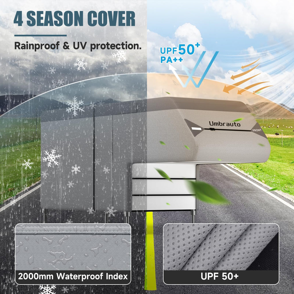 7-Layer Anti-Tear Truck Camper Cover with Gutter Cover R289487