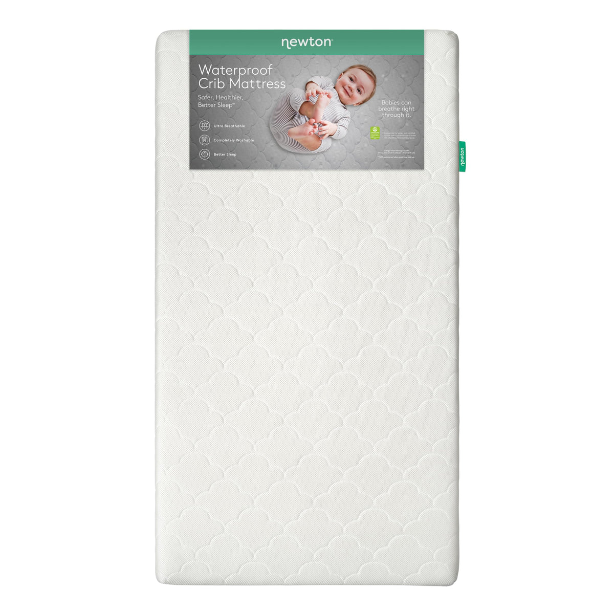 White Waterproof Crib Mattress S532