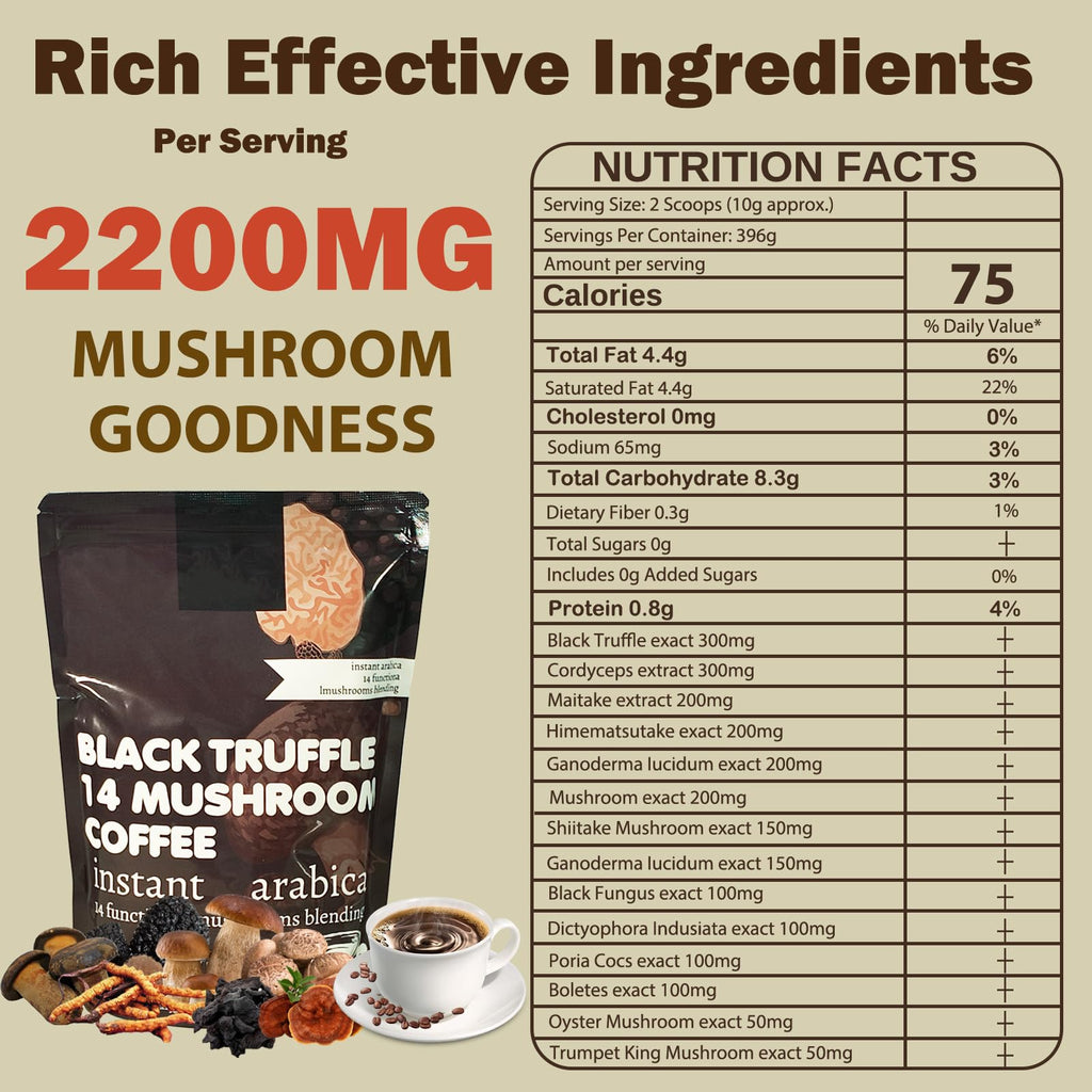 14 in 1 Mushroom Coffee Medium Roast Instant 396g X38100