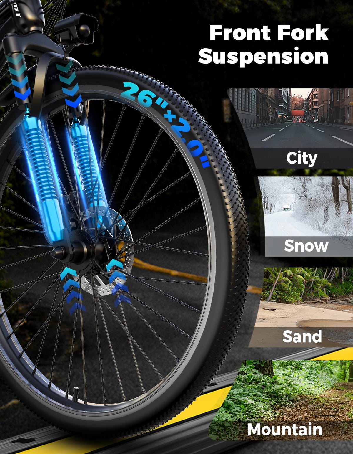 7-Speed 26" Tire Electric Bike G32976
