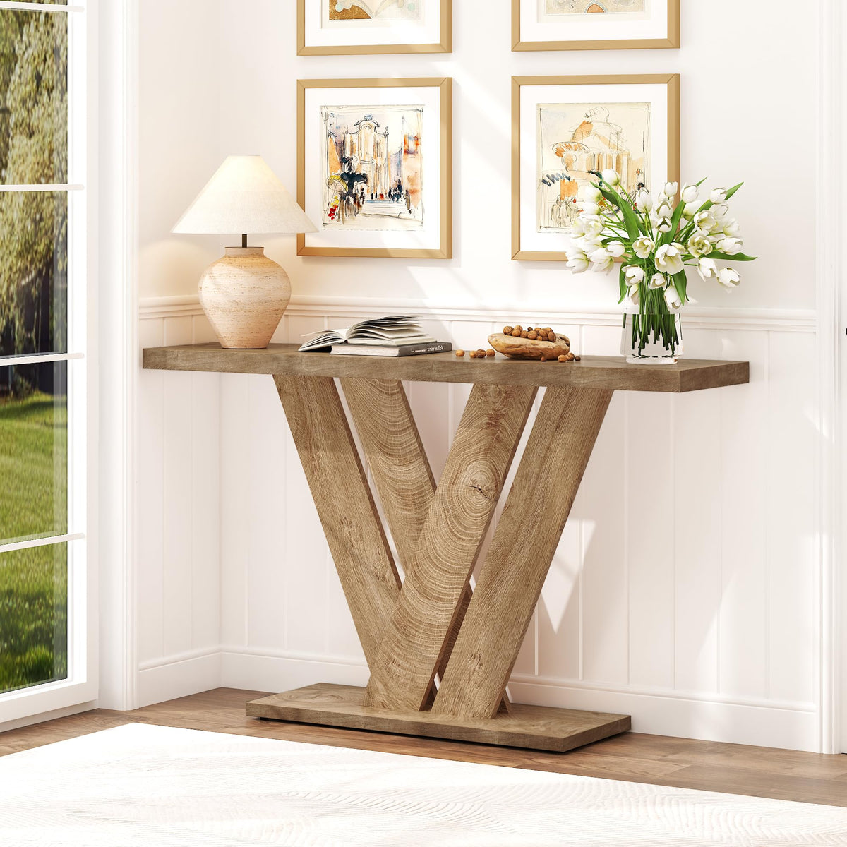 51" Wood Console Table T515