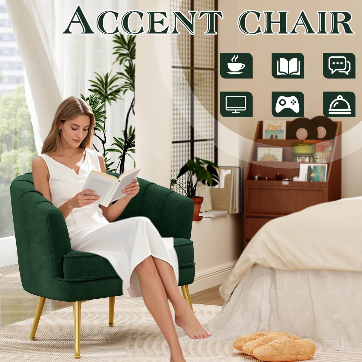 Velvet Accent Chair O904
