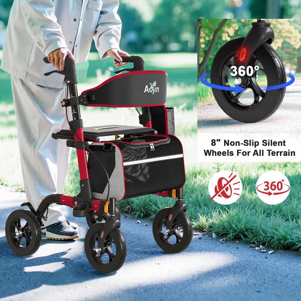 Red Walker with Seat 350lbs B81114