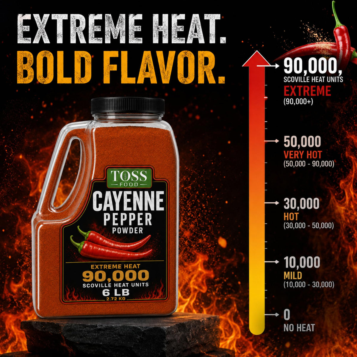 Cayenne Pepper Powder 90,000 Heat Units 6 LB L99876