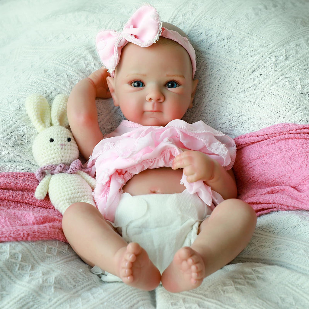 20 Inch Realistic Lifelike Newborn Baby Doll Girl with Vinyl Body C243757