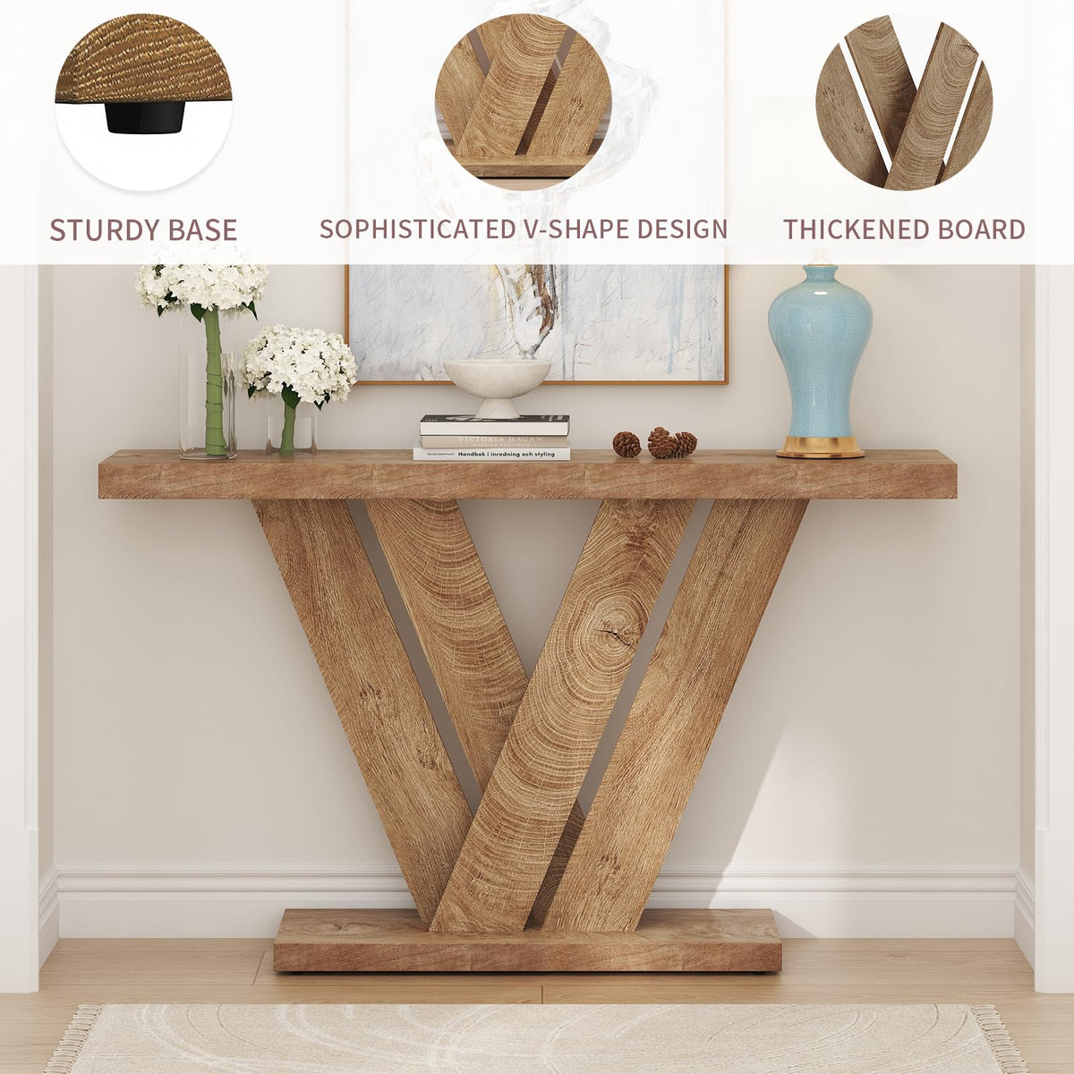 51" Wood Console Table T515