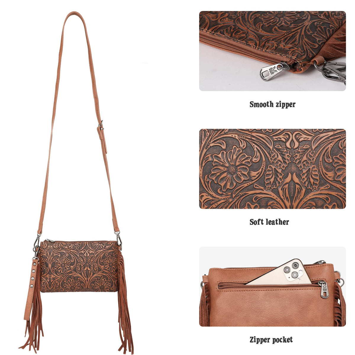 Crossbody Bag Wristlet Clutch Purse X55811
