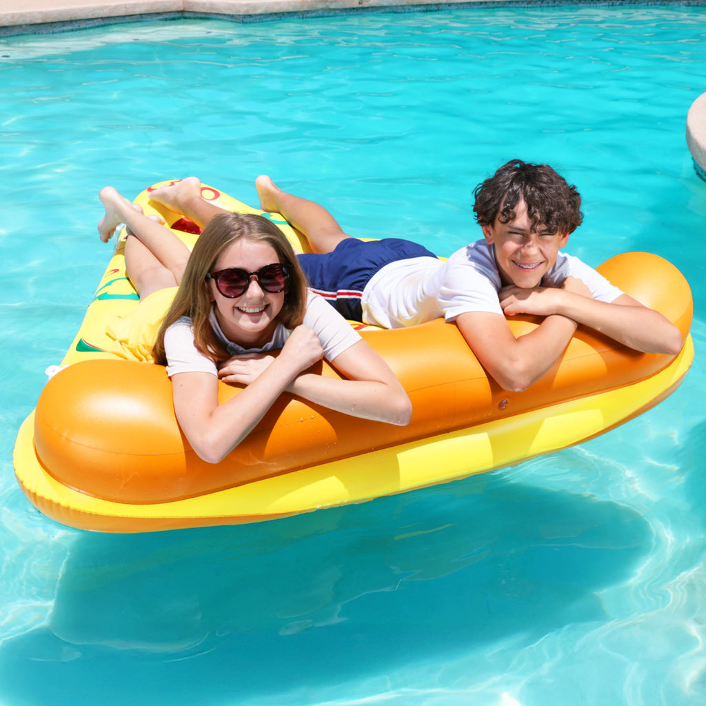 Inflatable Pizza Slice Pool Float with Cup Holders Y244529