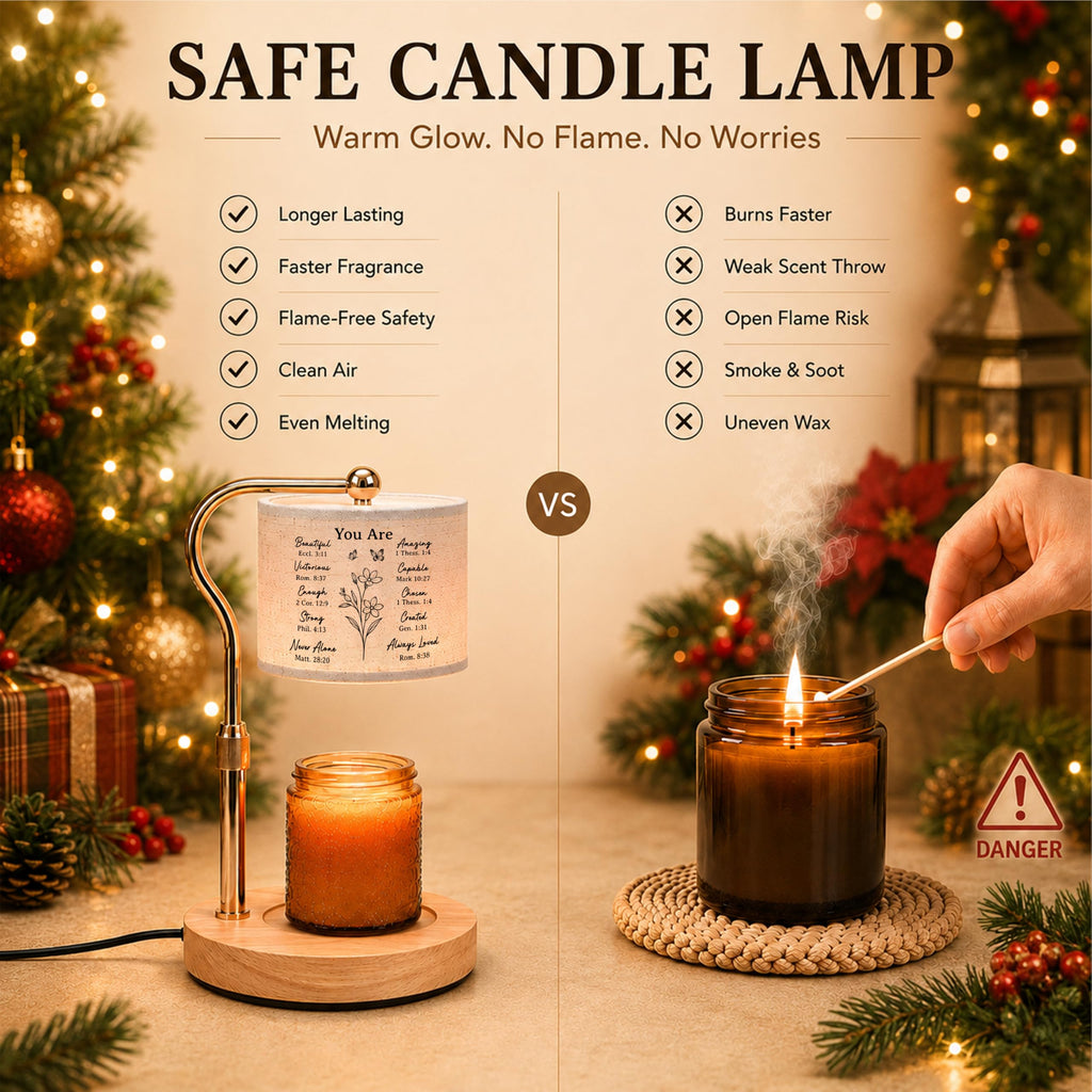 Candle Warmer Lamp with Timer Dimmable Height Adjustable P104832