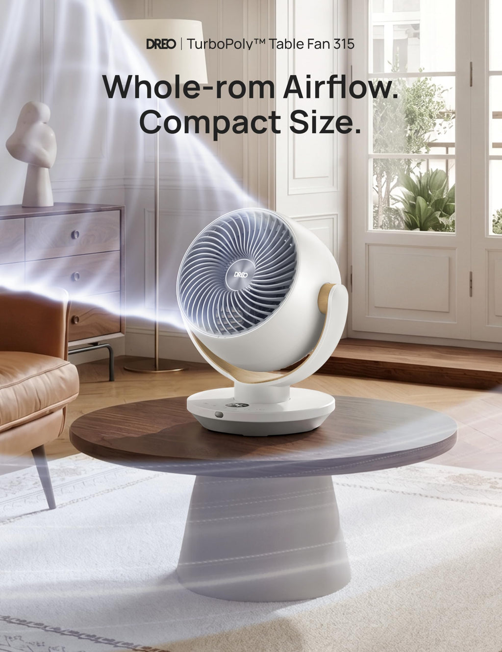 11 Inch Desk Air Circulator Fan with Remote M9524
