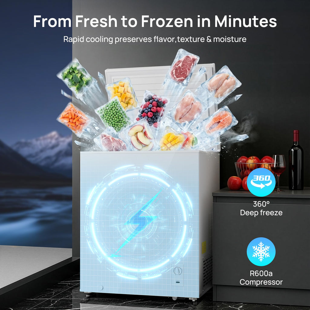 5.1 Cu.Ft Chest Freezer with 2 Removable Baskets I62656