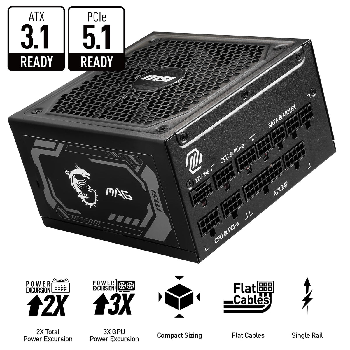 Fully Modular Compact 1000W Power Supply, 80+ Gold X7927