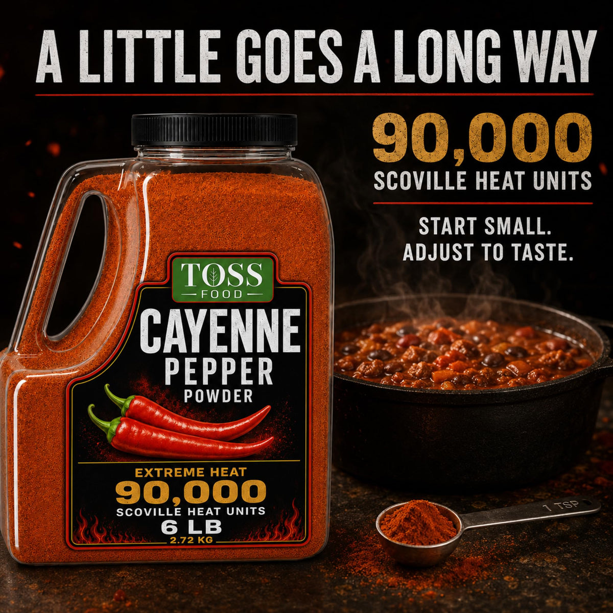 Cayenne Pepper Powder 90,000 Heat Units 6 LB L99876