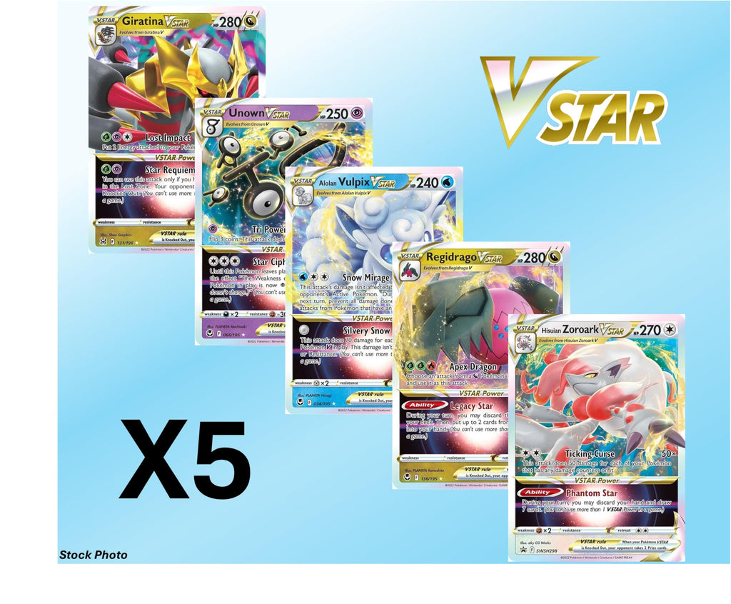 Pokemon 5 VMAX/VSTAR Card Lot V285