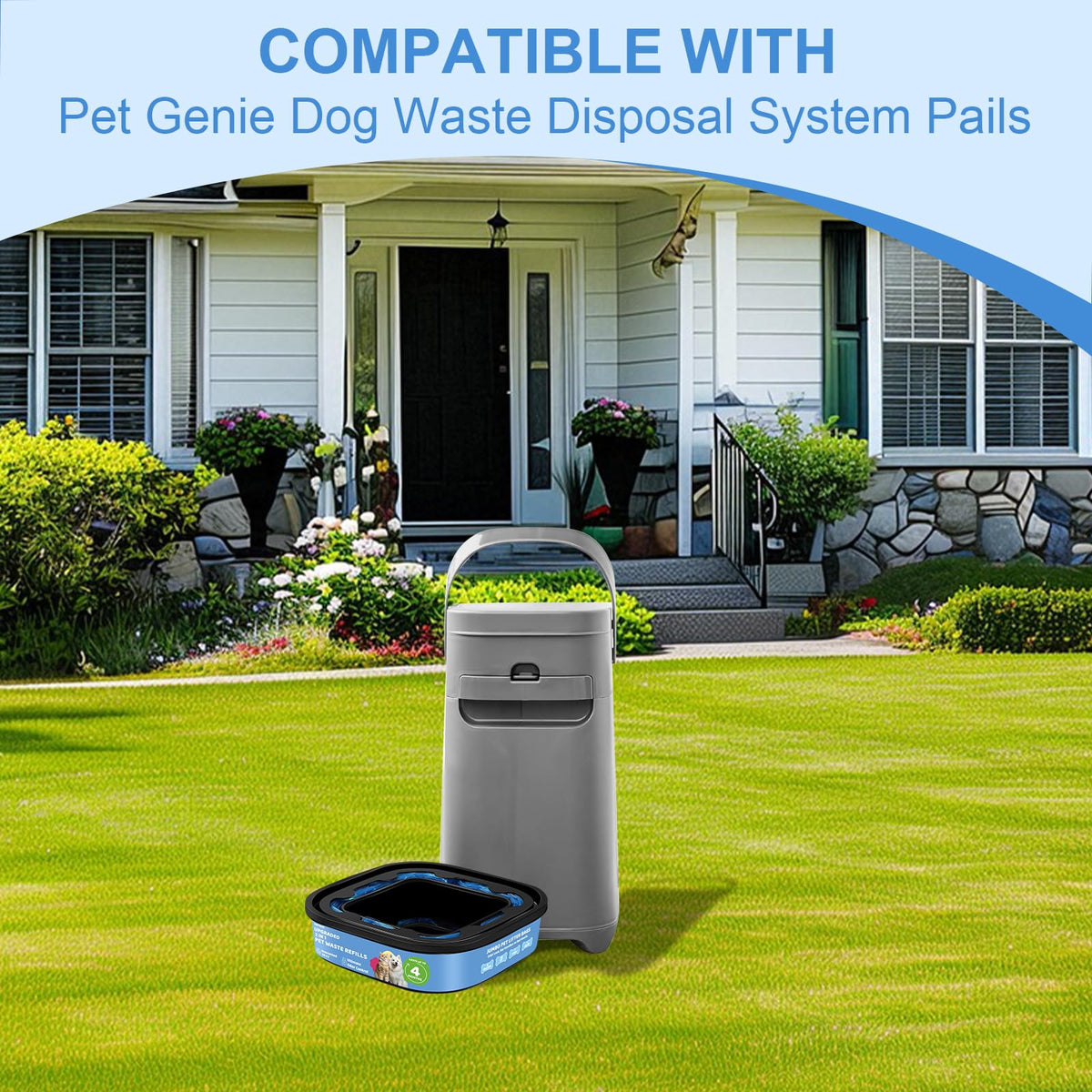 Dog Cat Poop Litter Bags 4 Pack Refill Bags K992