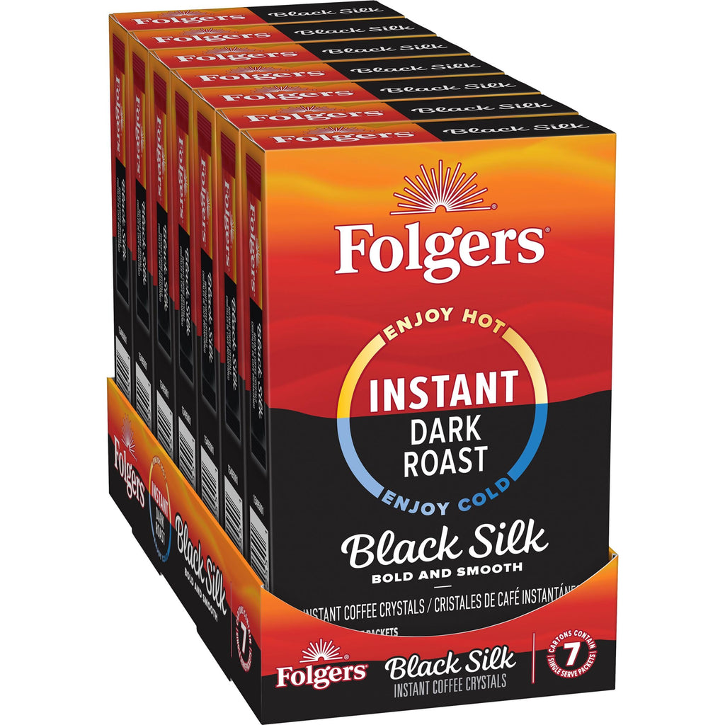 Black Silk Instant Coffee Packets 7 Count Pack of 12 R829