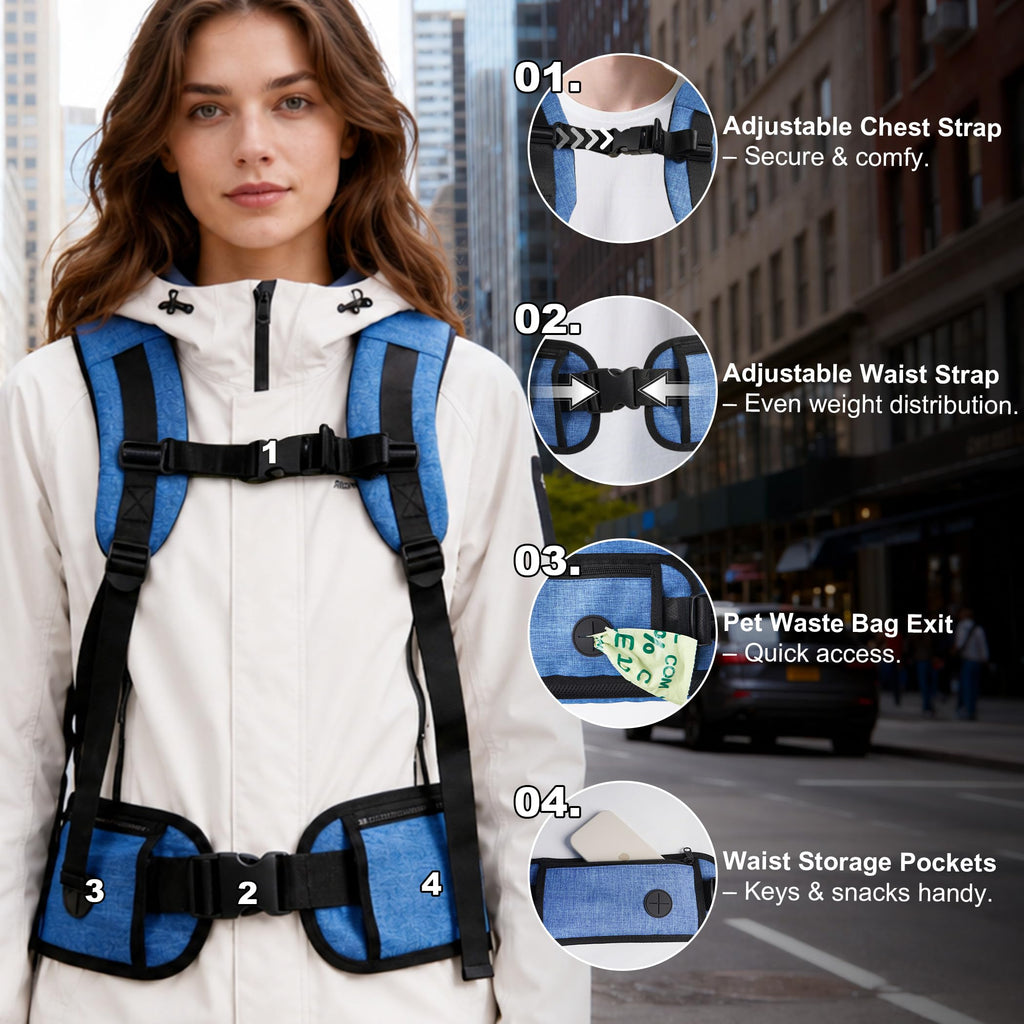Blue Pet Carrier Backpack A60985
