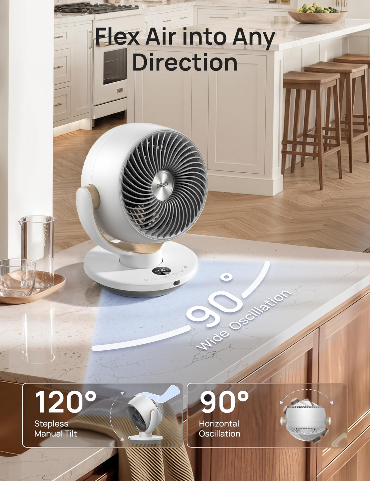 11 Inch Desk Air Circulator Fan with Remote M9524