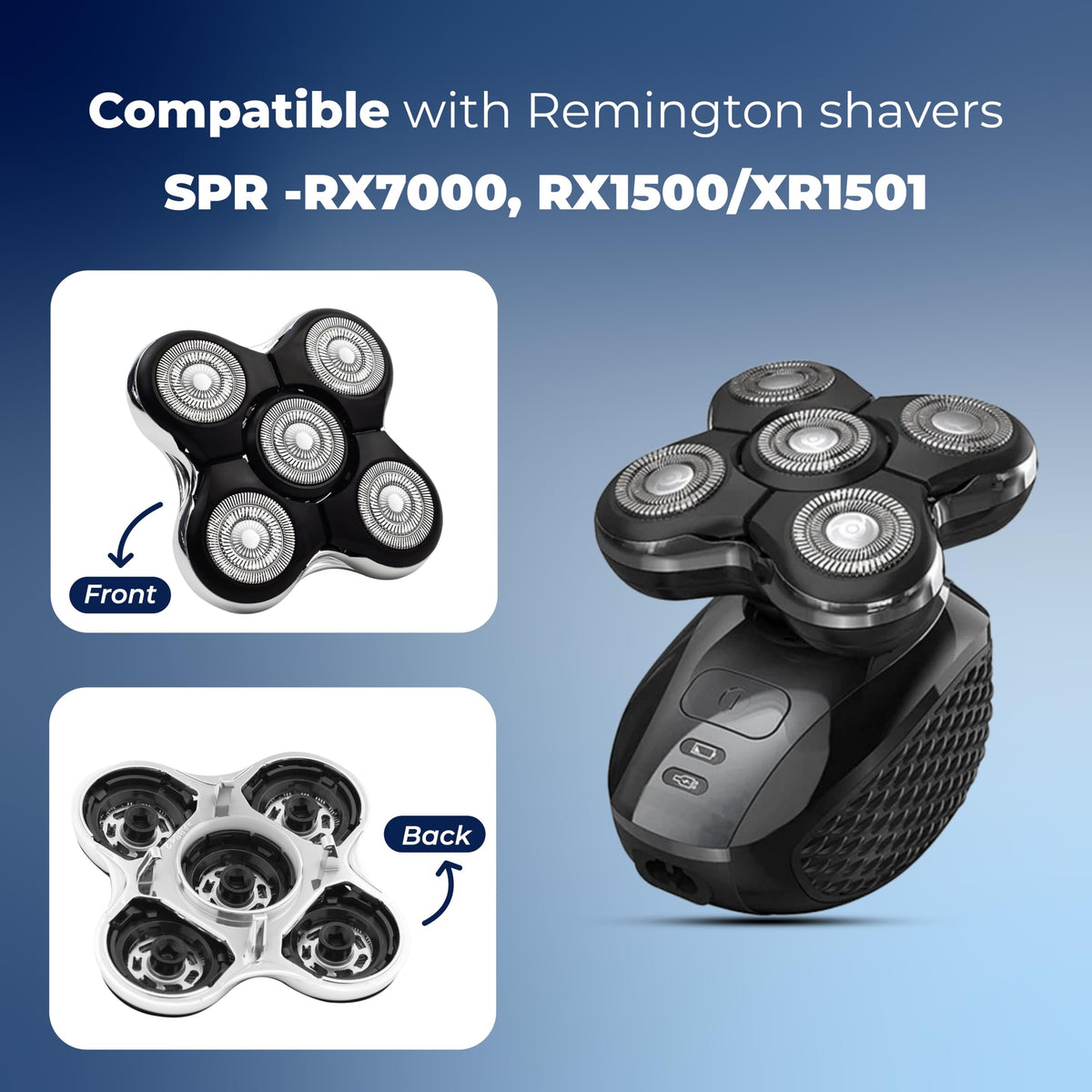 5 Pack Dual Track Shaver Replacement Blades D9247