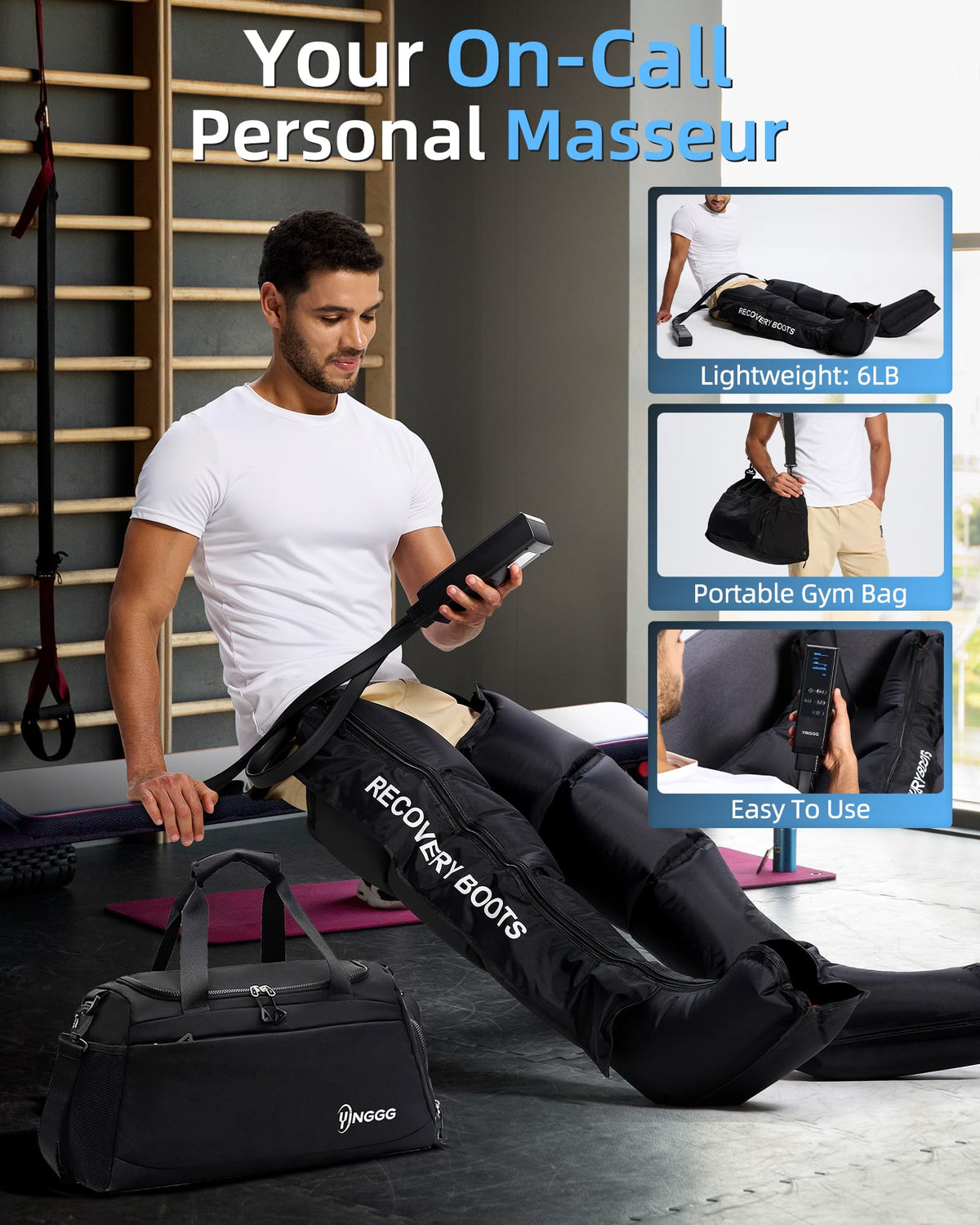 Air Leg Massager with Compression Boots C410561