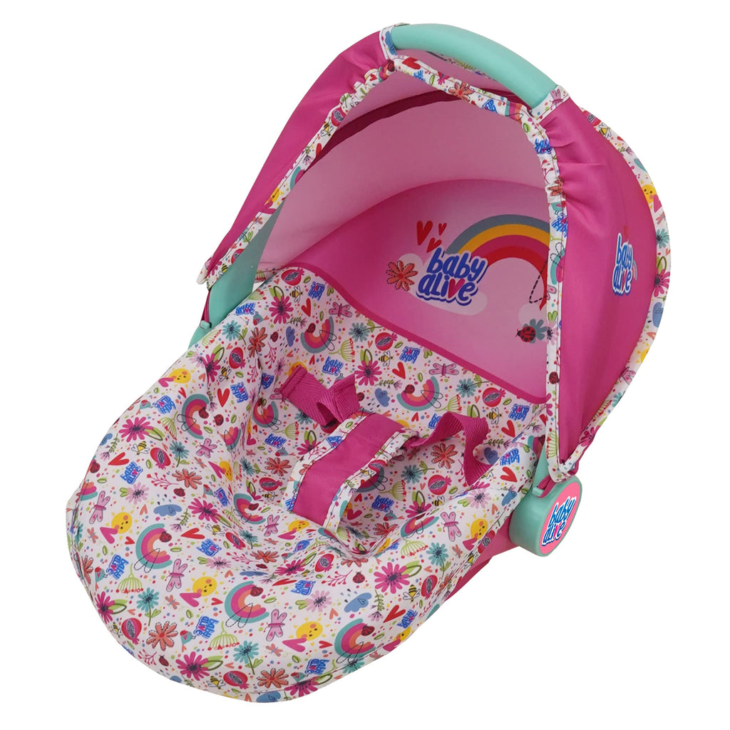 Pink & Rainbow 3-in-1 Doll Car Seat D448255