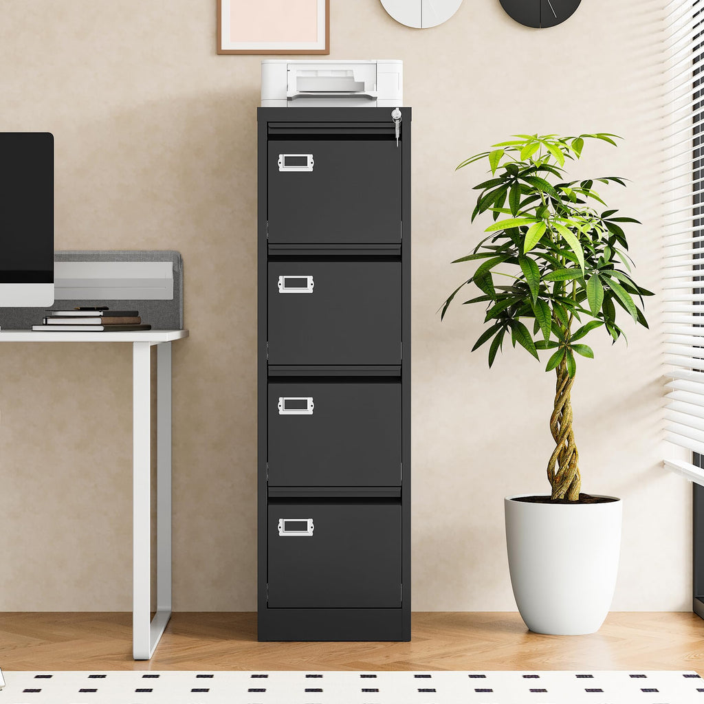 4 Drawer Metal File Cabinet with Lock K6772