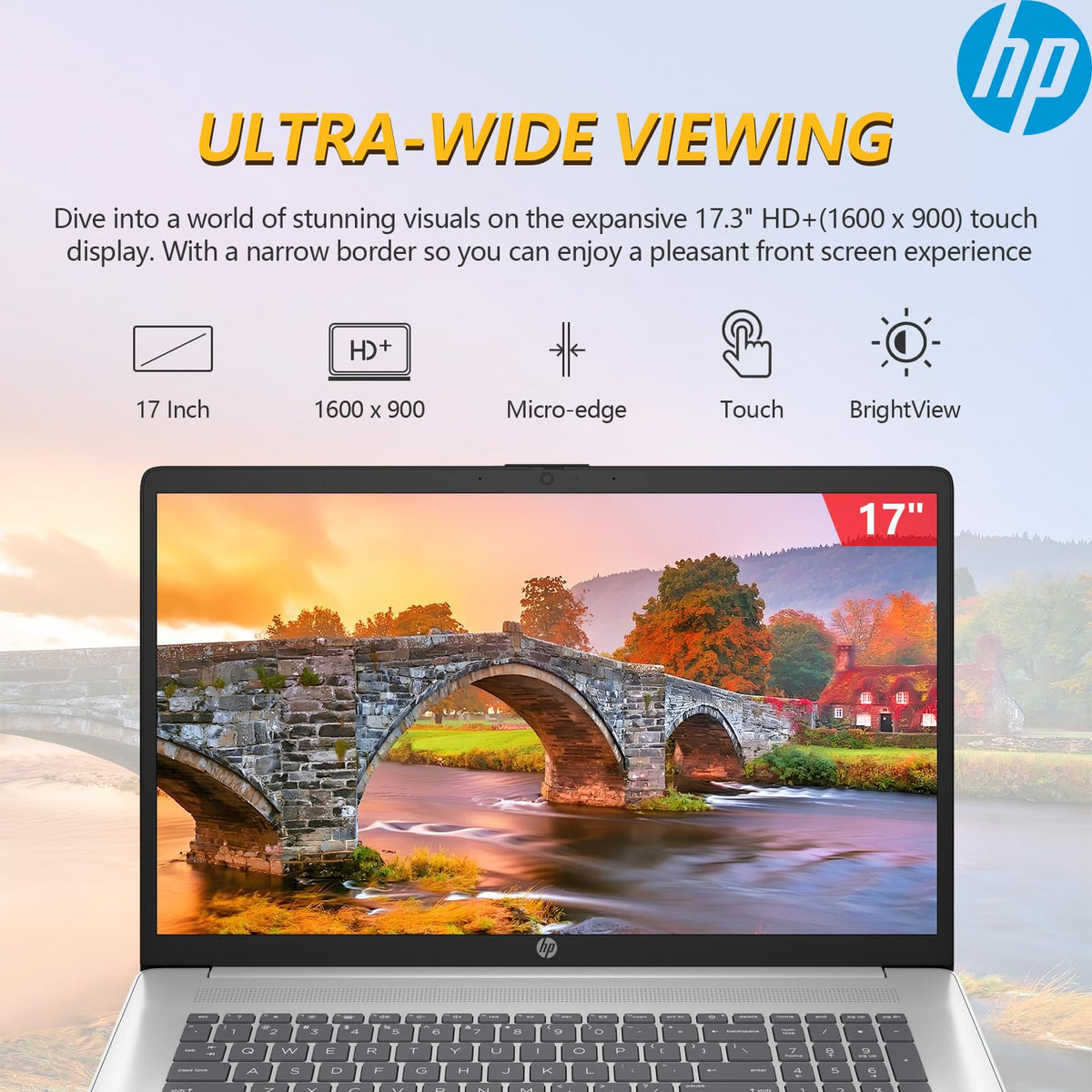 17.3 Inch Touch Screen Laptop, AMD Ryzen 5, 16GB RAM 1TB SSD Q9612