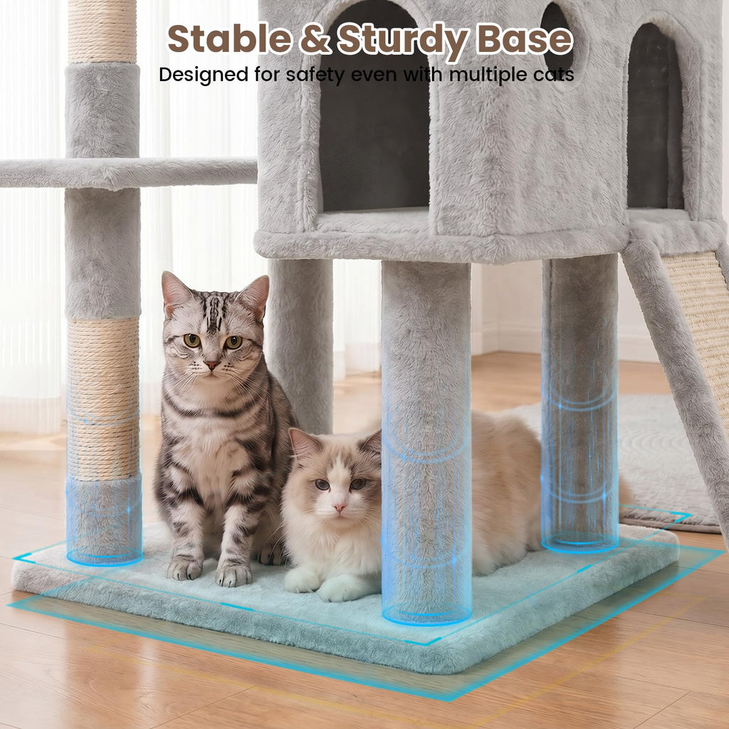 70 Inches Cat Tree with Ladder K238