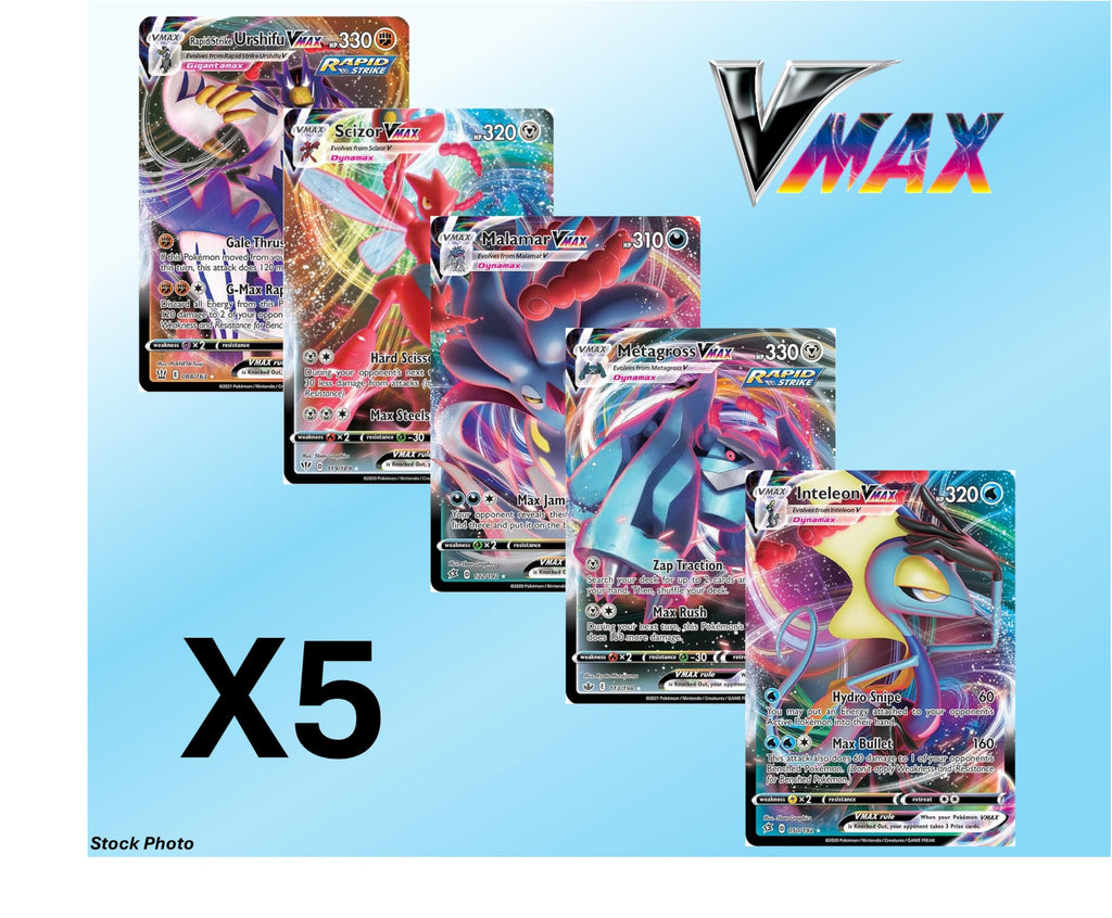 Pokemon 5 VMAX/VSTAR Card Lot V285