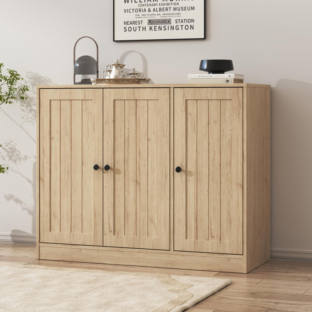 Buffet Cabinet with 3 Doors and Adjustable Shelf D760025