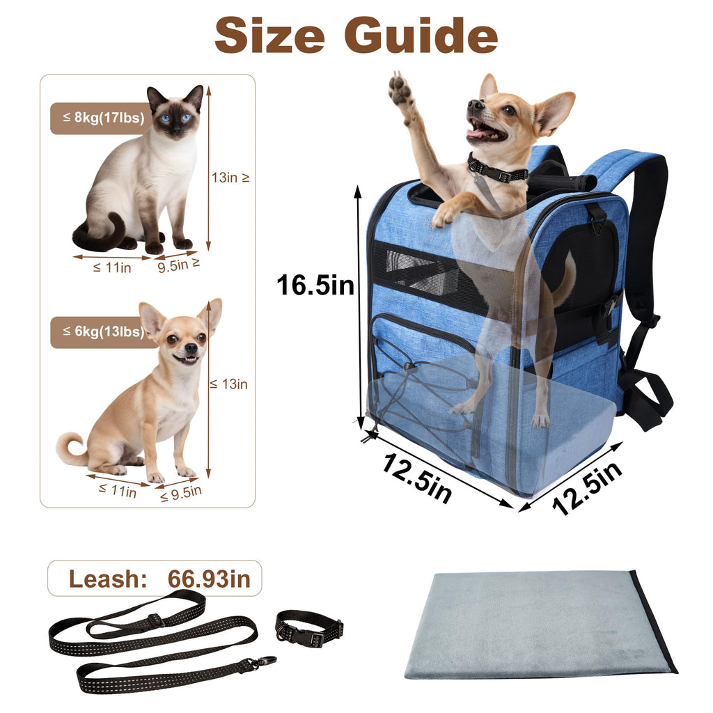 Blue Pet Carrier Backpack A60985