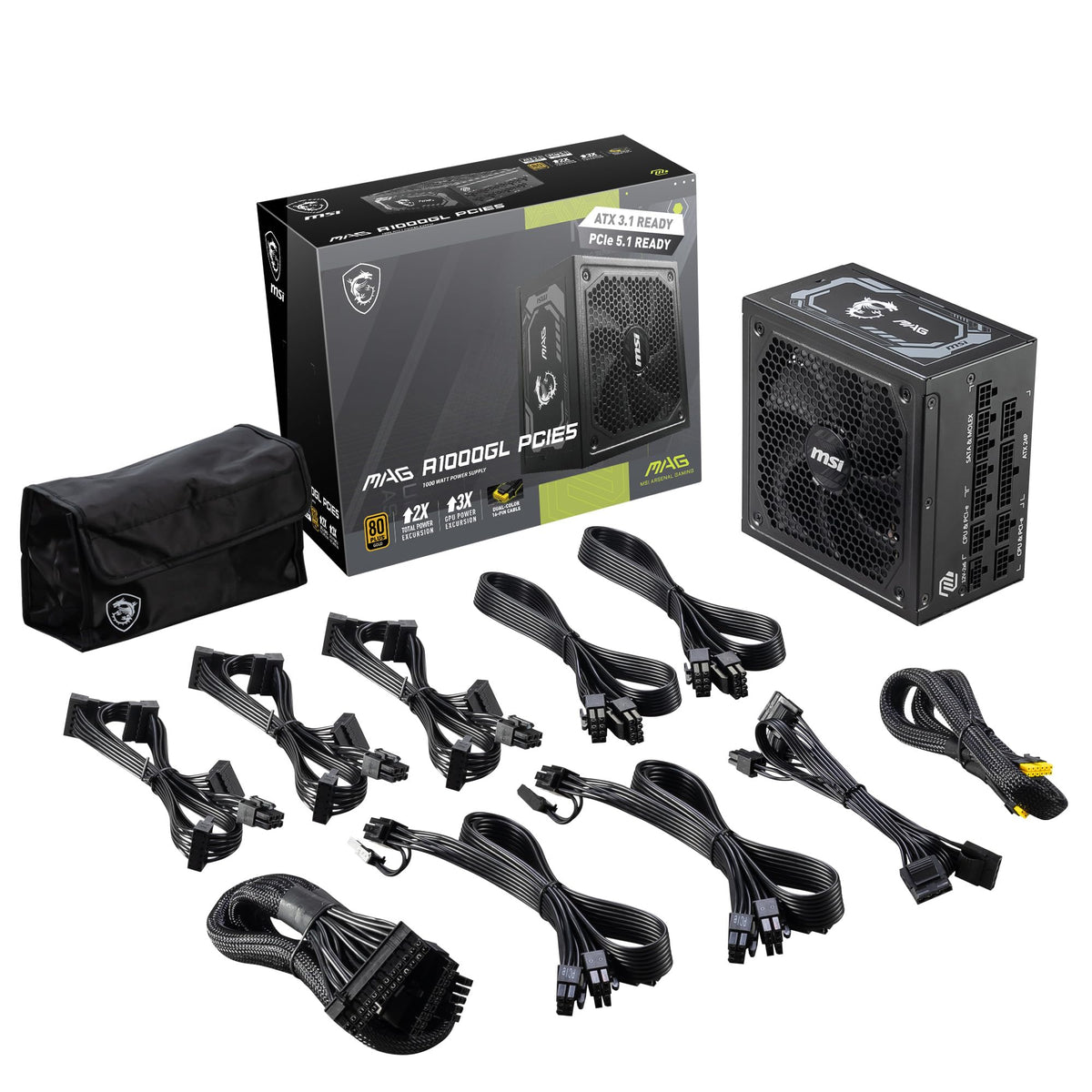 Fully Modular Compact 1000W Power Supply, 80+ Gold X7927