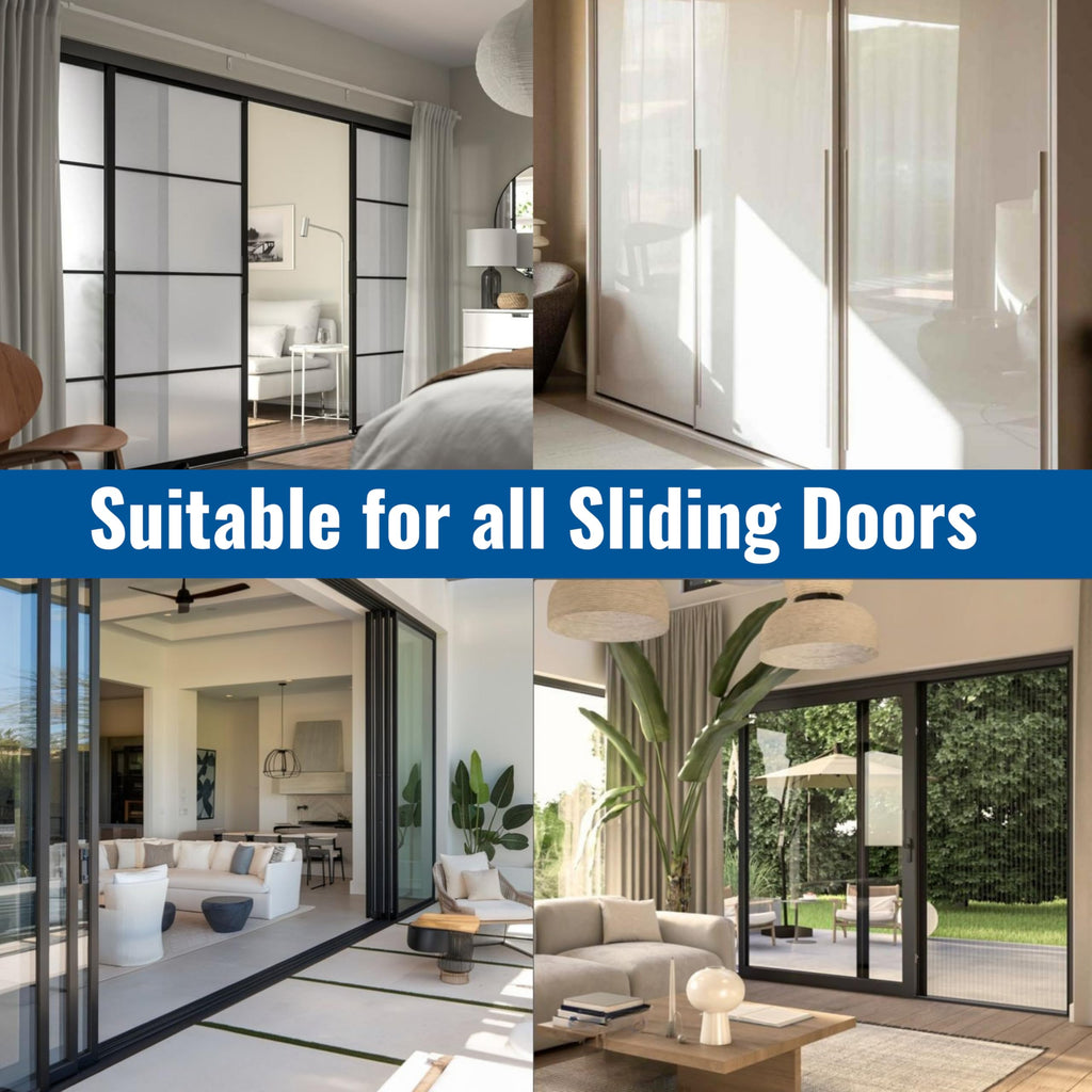 Sliding Door Double Track 60 Inch White Vinyl Patio Door Track K8846