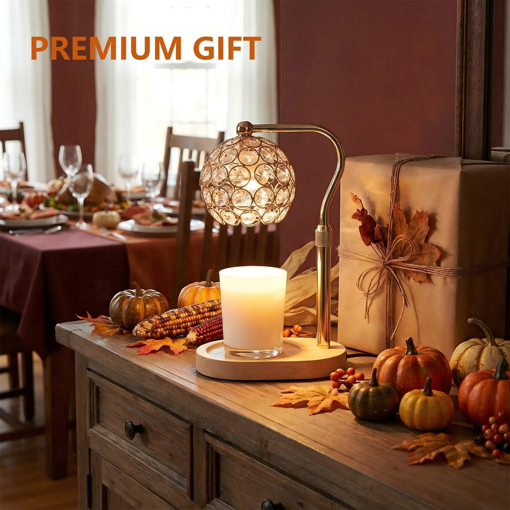 Candle Warmer Lamp with Timer & Dimmer, Adjustable Height F2386