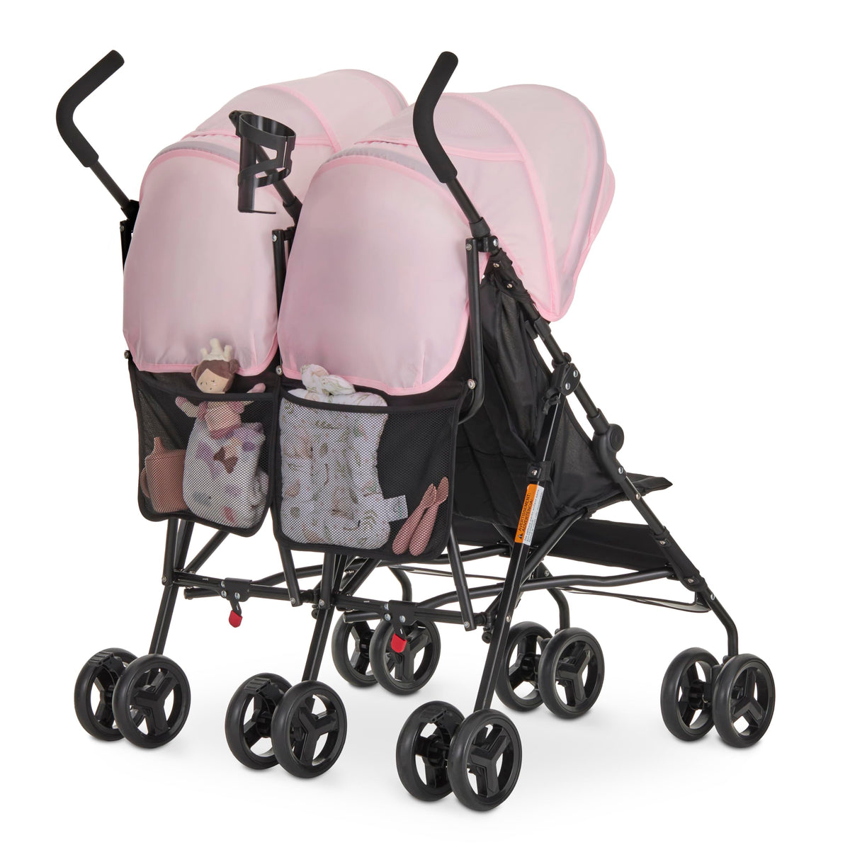 Pink Umbrella Stroller with Adjustable Canopy W808601