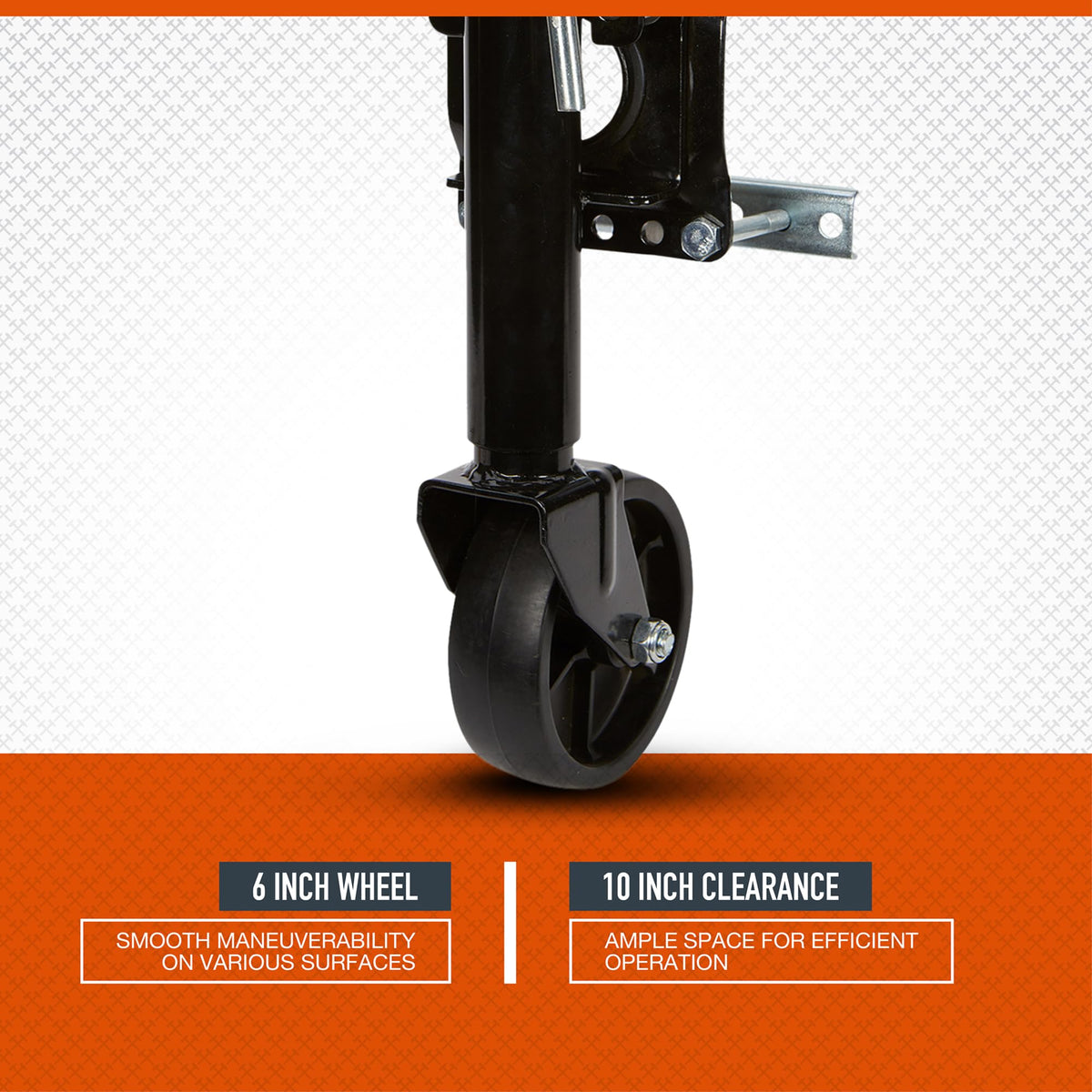 Black 1000-Lb. Capacity Marine Swivel Jack P32774